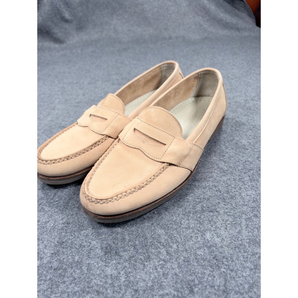 Rockport Dressports Tan Nubuck Penny Loafers Vibram Sole Made in USA Mens 11 M